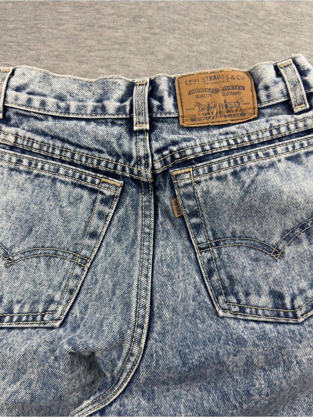 Levi’s USA acid wash mom jeans vintage 80s tapered fit - Picture 5 of 15